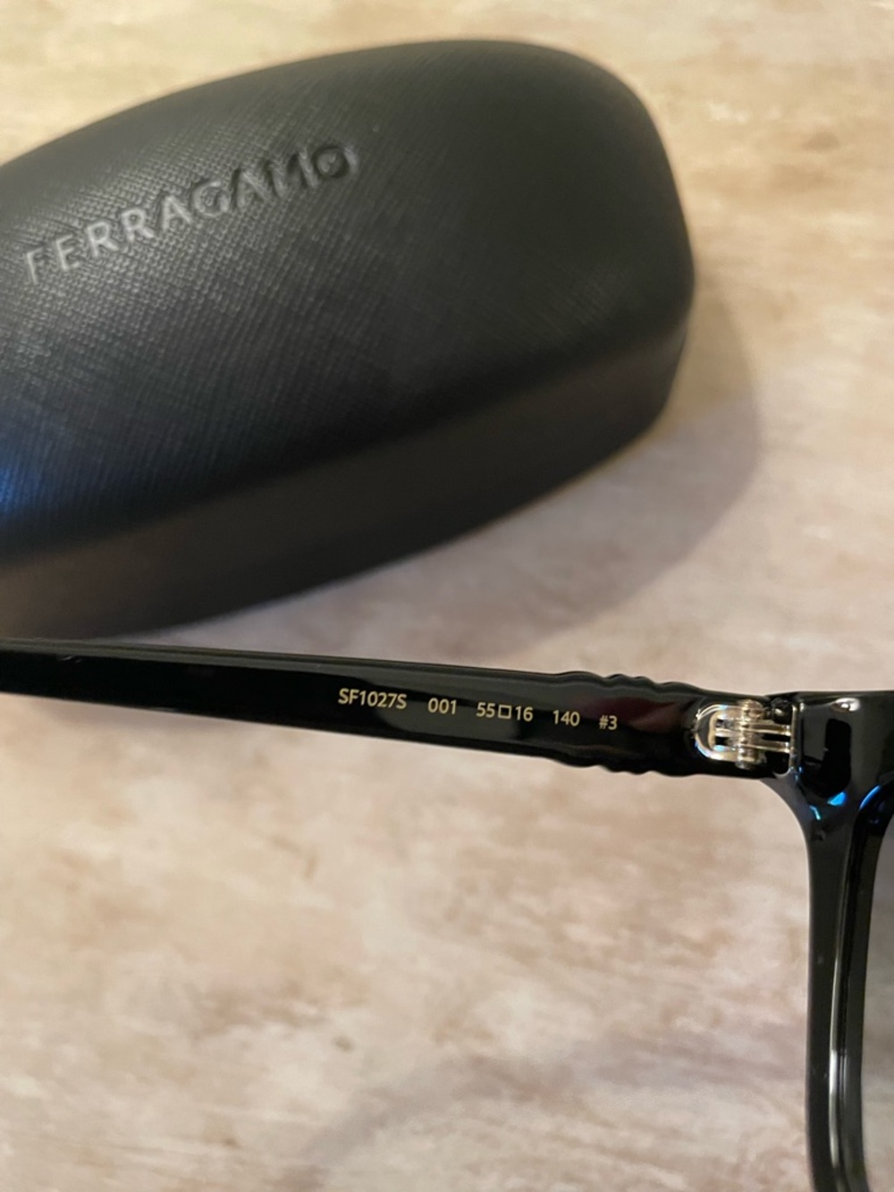 Salvatore Ferragamo Black Sunglasses NWT Full set - Picture 5 of 6